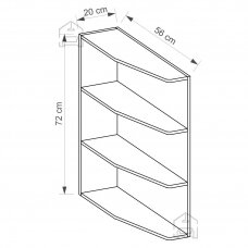 Apatinė pastatoma lentyna GLA-18D