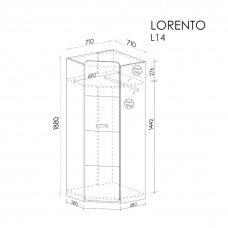 Kampinė spinta L14