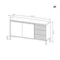Komoda SENSO 153 2D3S
