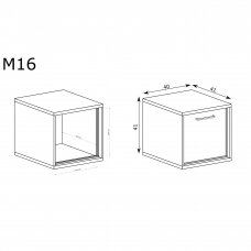 Naktinė spintelė M - 16