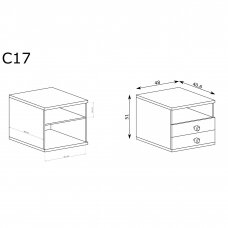 Naktinis staliukas C - 17