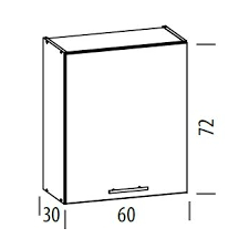 Pakabinama spintelė T8/G60 1