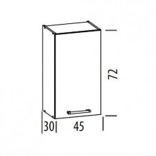 Pakabinama spintelė MD4/G45