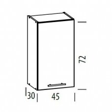 Pakabinama spintelė T4/G45