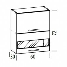 Pakabinama spintelė T9/G60W