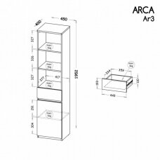 Pastatoma lentyna ARCA AR3