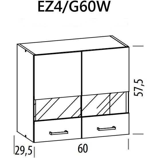 Pakabinama spintelė EZ4/G60W 1