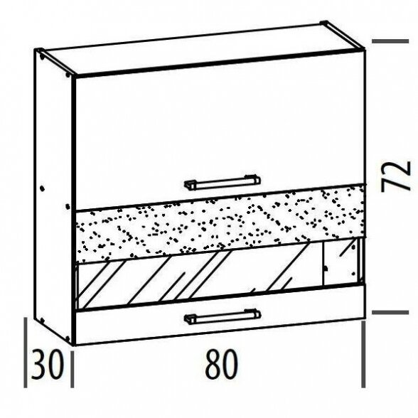 Pakabinama spintelė MD9/G80W 1