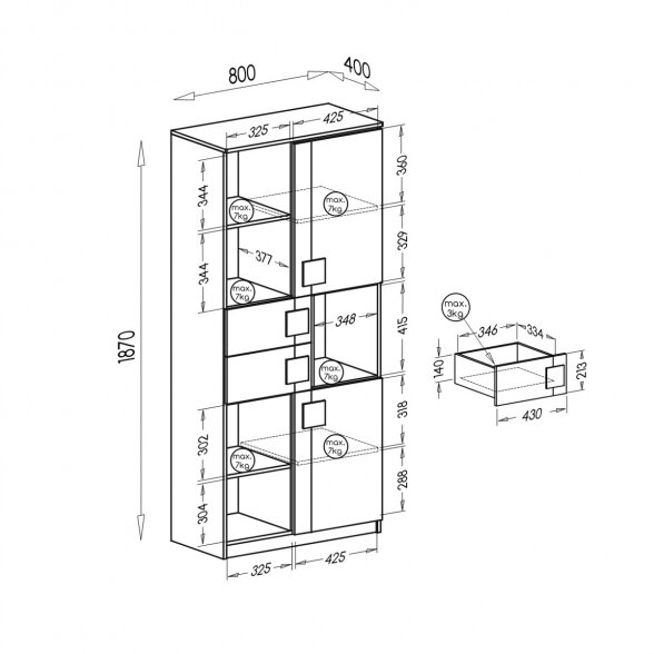 Pastatoma lentyna GUMI G2 1