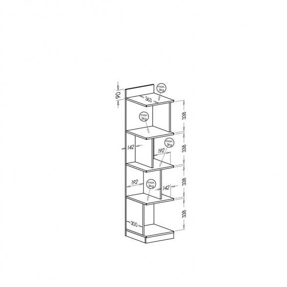 Pastatoma lentyna GUMI G8 1