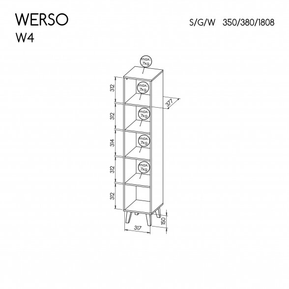 Pastatoma lentyna W4 1