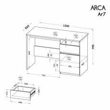 Rašomasis stalas ARCA AR7