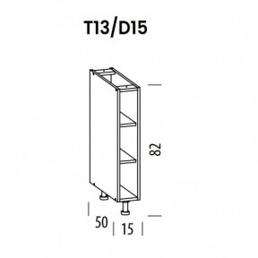 Spintelė T13/D15