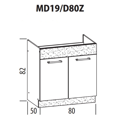 Spintelė MD19/D80Z 1