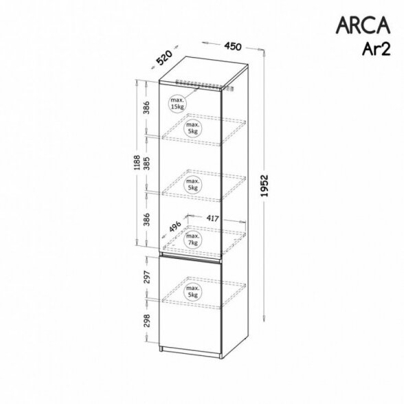 Spintelė ARCA AR2 1