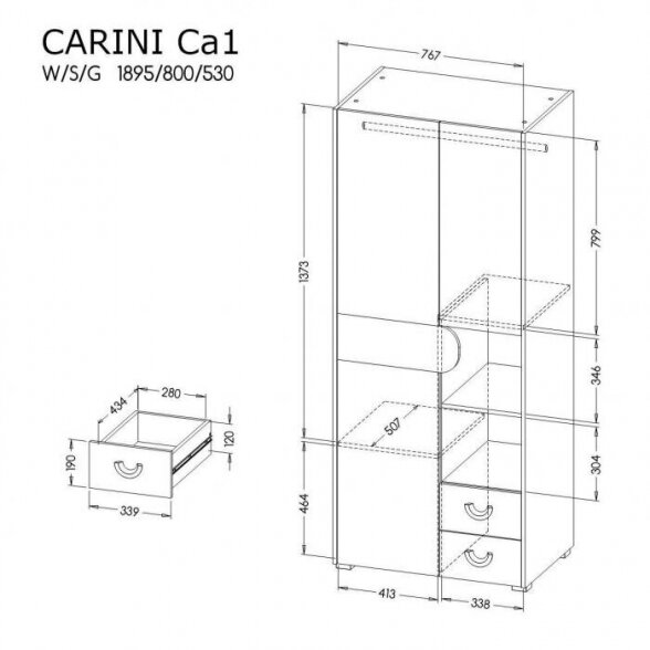 Spintelė CA1 1