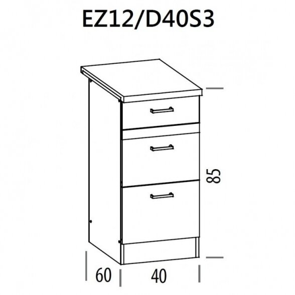 Spintelė EZ12/D40S3 1