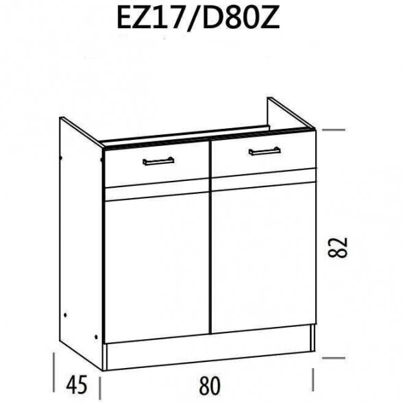 Spintelė kriauklei EZ17/D80 1