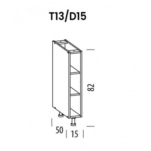 Spintelė T13/D15 1